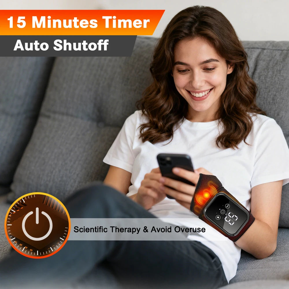 Fitnexa WristRelief™ – Smart Support with Heat and Massage for Wrist Pain