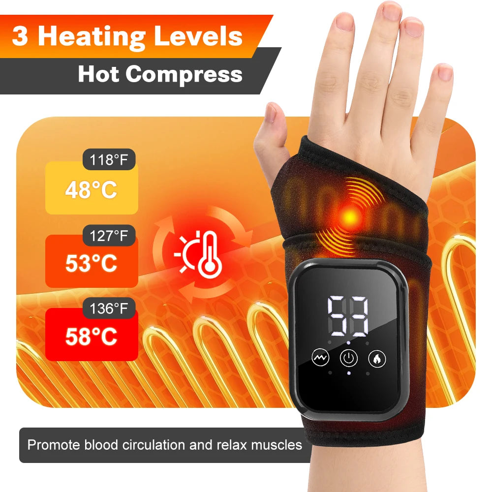 Fitnexa WristRelief™ – Smart Support with Heat and Massage for Wrist Pain