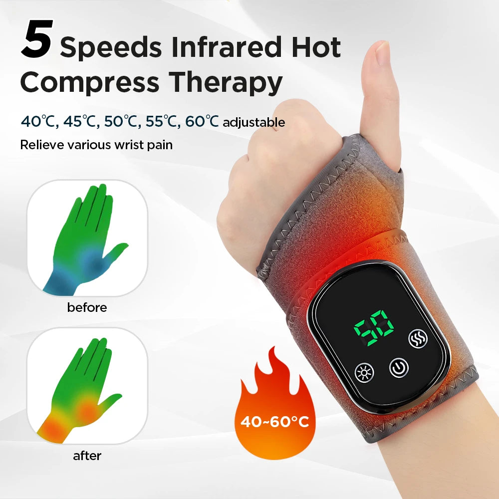 Fitnexa WristRelief™ – Smart Support with Heat and Massage for Wrist Pain